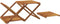 vidaXL - Schappenkast - inklapbaar - 3-laags - 43x31x63 - cm - acaciahout - bruin