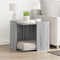 vidaXL - Kattenbakkast - 53x53x51 - cm - bewerkt - hout - grijs - sonoma - eikenkleur