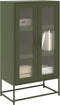 vidaXL - Hoge - kast - 68x39x123 - cm - staal - olijfgroen