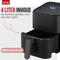 DistinQ Touch Fryer - Heteluchtfriteuse - 4 liter - 12 programma's - Zwart