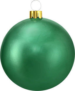 Christmas Decoration mega grote kerstbal - 65 cm - groen - opblaasbaar