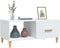 vidaXL - Salontafel - 89,5x50x40 - cm - bewerkt - hout - wit