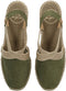 Toni Pons Tona - Dames Espadrilles - Suède - Khaki - Maat 35