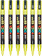 Posca Stiften PC-3M Fine Tip - verfstiften - Glitter geel - 6 stuks
