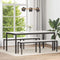 Eettafel Wit 180 x 90 x 75 cm Massief grenenhout