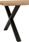 J-Line tafel Poten Kruis - staal - zwart