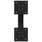 vidaXL - Salontafelpoten - 2 - st - X-vormig - 37x(30-31) - cm - staal - zwart