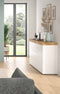 Furnilux Sugar - Dressoir - Tijdloos design - Wit eiken melamine - 37x125x80cm