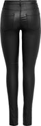 ONLY ONLROYAL HW SK ROCK COATED PIM NOOS - Gecoate skinny fit broek - High waist - Maat M X L30