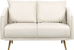 MAURA - Tweezitsbank - Beige - Polyester