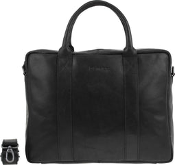 DSTRCT Limited - Laptoptas 15,6 inch - Kwaliteitsleder - Zwart