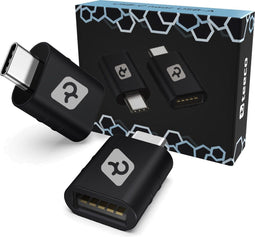 Teeco USB-C naar USB-A Adapter - 10Gbps - Zwart (2 stuks)