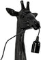 Wandlamp giraf E27 zwart - L20,5B19H61CM