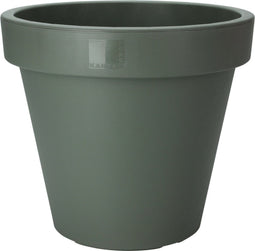 Pro Garden Plantenpot/bloempot Botanic - Tuin buiten - kunststof - donkergroen - Dia 35 cm - rond