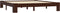 vidaXL - Bedframe - massief - grenenhout - donkerbruin - 180x200 - cm