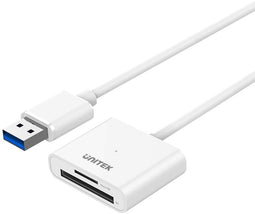 Unitek Y-9321 - Geheugenkaartlezer - USB 3.2 Gen 1 - Wit