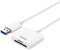 Unitek Y-9321 - Geheugenkaartlezer - USB 3.2 Gen 1 - Wit