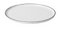 Broste Copenhagen Salt Dinerbord - Set van 4 - Ø28 cm - Wit Steengoed - Handbeschilderde Zwarte (set van 4)