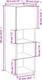 vidaXL - Tv-meubel - met - LED-verlichting - 30,5x30x90 - cm - wit