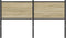 vidaXL - Hoofdbord - 150 - cm - bewerkt - hout - en - staal - sonoma - eikenkleurig