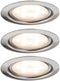Paulmann Micro Line LED - Meubelinbouwlampenset 3x4,5W staalgeb./metaal