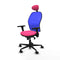 Jorquera Piqueras y Crespo 3D036N1 - Bureaustoel met hoofdsteun - Verstelbare hoogte - Roze