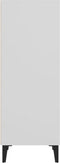 vidaXL - Dressoir - 34,5x32,5x90 - cm - bewerkt - hout - wit