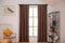 Larson - Luxe effen blackout gordijn - met haken - 1.5m x 2.5m - Chocoladebruin