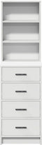 vidaXL - Highboard - Wit - 40x41x135 - cm - Gelaagd - Hout
