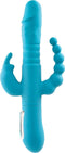 Adam & Eve Vibrator Love Toy Eve'S Thrusting Triple Joy Rabbit Blauw