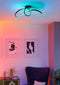 EGLO connect.z Calarossa-Z - Smart Plafondlamp - Dimbaar RGB & wit licht - Zwart/Wit - 70.5 cm