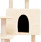 vidaXL - Kattenmeubel - met - sisal - krabpalen - 153 - cm - crèmekleurig