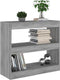 vidaXL - Boekenkast/kamerscherm - 80x30x72 - cm - grijs - sonoma - eikenkleurig