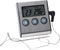 Excellent Houseware vleesthermometer - digitaal - 1m snoer met prikker - BBQ thermometer