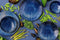 Palmer Schaal Kiryu 17 cm 70 cl Blauw Porselein 2 stuks