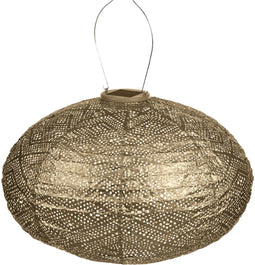 Lumiz Solar Tuinverlichting - Tuinverlichting op zonne energie - Tuinverlichting - Buitenlampjes - Tuinverlichting op zonneenergie - Buitenverlichting - Buitenlamp - Decoratie - Ikat Oval - 40 cm - Goud