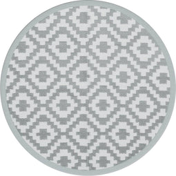 vidaXL - Buitenkleed - ARAKIL - Ø - 200 - cm - polypropeen - grijs