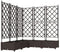 vidaXL - Tuinplanter - met - Trellis - 5 - stuks - Bruin - 120x120x125,5 - cm
