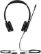 Yealink YHS36 - Headset - Bedraad On-Ear met Microfoon - Zwart Zilver
