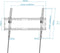 TOOQ LP1081T-B - Kantelbare muurbeugel voor flatscreen tv - Max 80