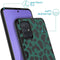 iMoshion Hoesje Geschikt voor Samsung Galaxy A71 Hoesje Siliconen - iMoshion Design hoesje - Zwart / Meerkleurig / Groen / Green Leopard