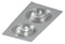 Ranex Louise - Inbouwspot Duo - Aluminium - Vierkant (2 stuks)
