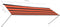 vidaXL - Luifel - uittrekbaar - met - LED - 300x150 - cm - oranje - en - bruin