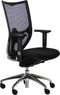 Ergonomische bureaustoel NPR1813 model 1554 met zwarte rugleuning