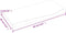 vidaXL - Wastafelblad - 60x30x2 - behandeld - massief - hout - lichtbruin