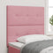 vidaXL - Hoofdbord - met - Knopen - - - Roze - - - 90 - cm - - - Velvet