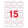 Klika - Laseretiket + koord 28x43 mm 50vel a15s - 2 stuks