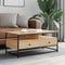 vidaXL - Salontafel - 100x51x45 - cm - bewerkt - hout - sonoma - eikenkleurig