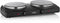 Princess 303021 - Dubbele keramische kookplaat - 2 pitten 800W + 1200W - Zwart