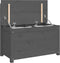 vidaXL - Bankje - 80x41x77 - cm - massief - grenenhout - grijs